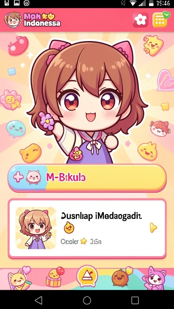 2757 - Tampilan awal game dengan karakter yang menarik.