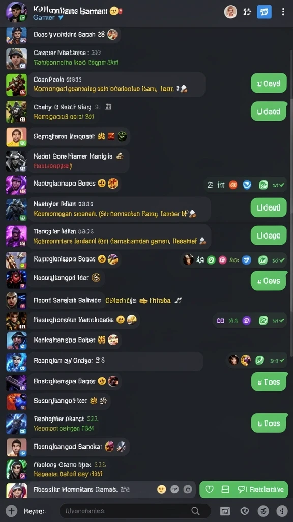 33zk - Screenshot interaksi pengguna di dalam aplikasi 33ZK.