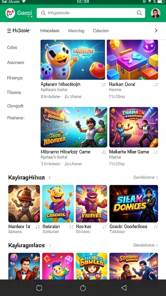 alexis500 - Tangkapan layar menampilkan level yang penuh warna dan detail.