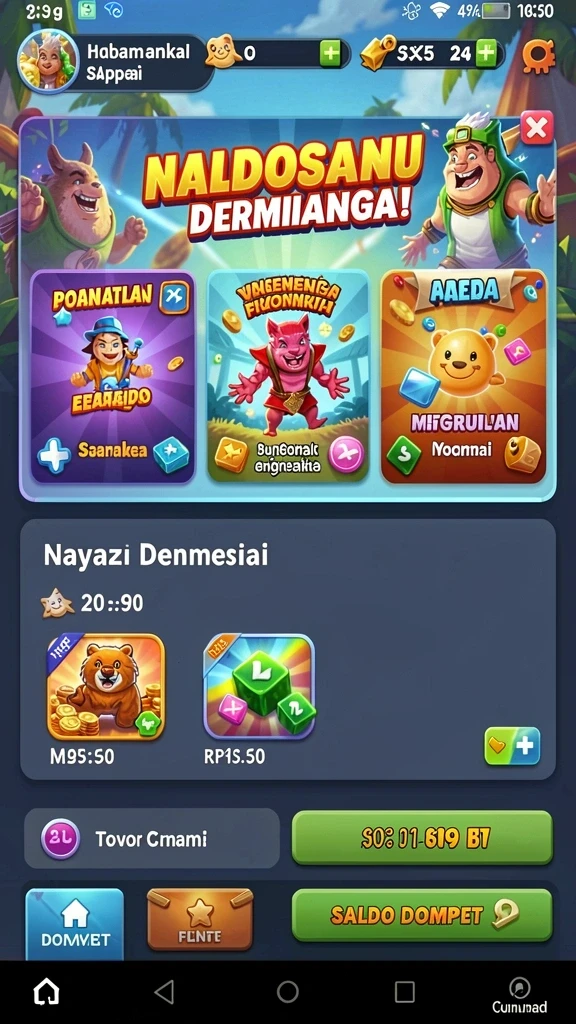 paus188 - Tangkapan layar fitur sosial dengan leaderboard.