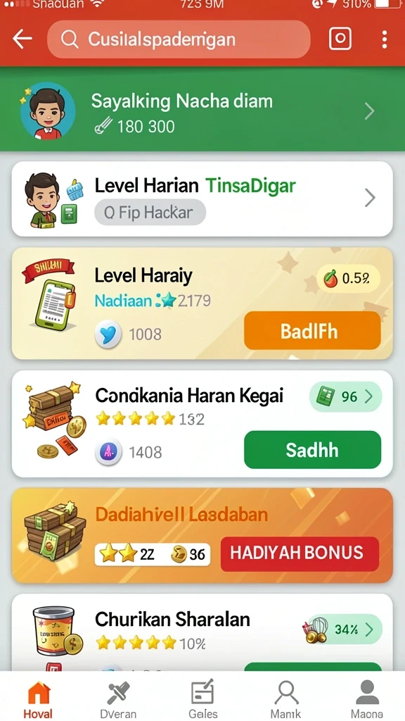 untunggo - Tampilan antarmuka yang intuitif dan menarik.